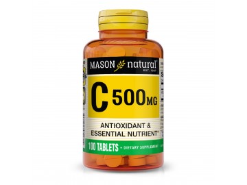 Вітамін C 500мг, Vitamin C, Mason Natural, 100 таблеток