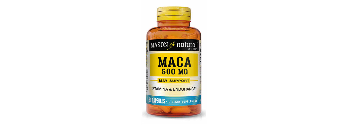 Мака 500мг, Maca, Mason Natural, 60 капсул