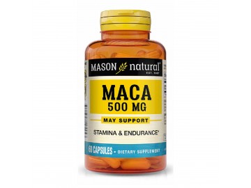 Мака 500мг, Maca, Mason Natural, 60 капсул