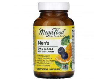 Мультивітаміни для чоловіків, Men's One Daily, MegaFood, 60 таблеток