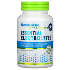 Неотъемлемые электролиты, Essential Electrolytes, NutriBiotic, 100 вегетарианских капсул