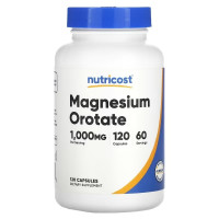 Магній оротат, Magnesium Orotate, Nutricost, 120 капсул