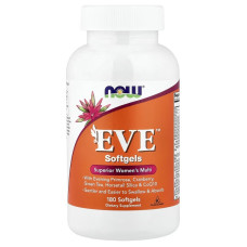 Мультивітаміни для жінок, EVE, Superior Women's Multi, Now Foods, 180 гелевих капсул