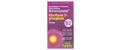 Рибофлавін 5'-фосфат, вітамін B2, 50 мг, BioCoenzymated, B2, Riboflavin 5'-Phosphate, Natural Factors, 30 вегетаріанських капсул