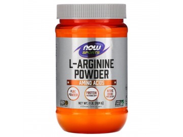 L-Аргінін, L-Arginine Powder, Now Foods, порошок 454 гр