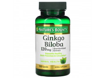 Гінкго Білоба, 120 мг, Ginkgo Biloba, Nature's Bounty, 100 капсул