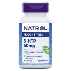 5-HTP (Гидрокситриптофан), 50 мг, 5-HTP, Natrol, 30 капсул