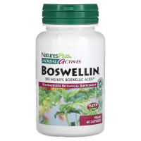 Босвелин, 300 мг, Boswellin, Herbal Actives, Natures Plus, 60 Вегетарианских Капсул