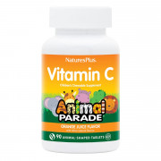 Витамин C для Детей, Вкус Апельсина, Animal Parade, Natures Plus, 90 жевательных таблеток
