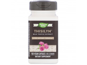 Розторопша Екстракт, Thisilyn, Milk Thistle, Liver Support Formula, Nature's Way, 100 вегетаріанських капсул