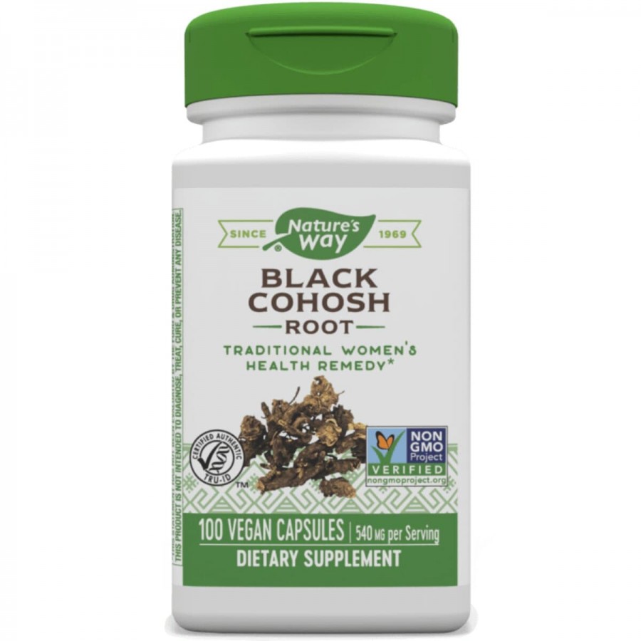 Клопогон, 540 мг, Black Cohosh, Nature's Way, 100 вегетаріанських капсул