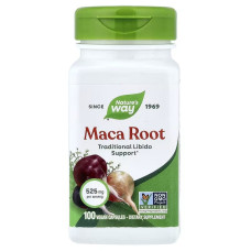 Мака, 525 мг, Maca Root, Nature's Way, 100 веганських капсул
