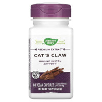 Коготь кошки, премиум экстракт, 175 мг, Premium Extract, Cat's Claw, Nature's Way, 60 вегетарианских капсул