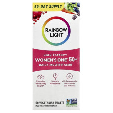 Мультивітаміни для жінок 50+, Women's One 50+, High Potency, Rainbow Light, 60 таблеток