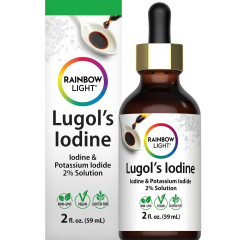Йод, розчин Люголя, Lugol's Iodine, Rainbow Light, 59 мл