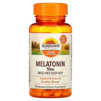 Мелатонин, 10 мг, Melatonin, Sundown Naturals, 90 капсул