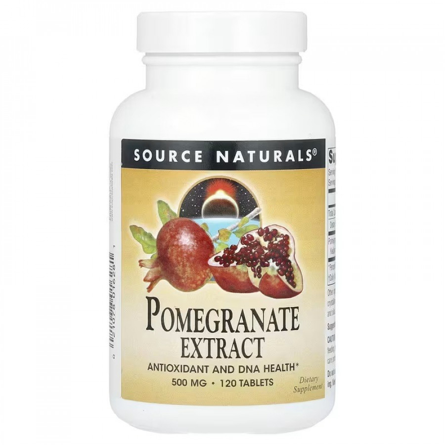 Екстракт гранату, 500 мг, Pomegranate Extract, Source Naturals, 120 таблеток