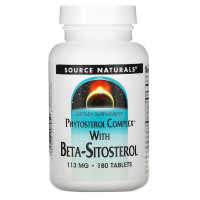 Бета-Ситостерол 113мг, Source Naturals, 180 таблеток