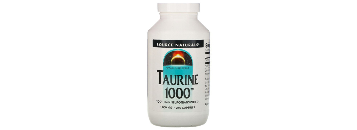 Таурин 1000мг, Source Naturals, 240 капсул
