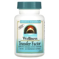 Підтримка імунітету, Wellness Transfer Factor, Source Naturals, 60 вегетаріанських капсул