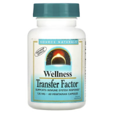Підтримка імунітету, Wellness Transfer Factor, Source Naturals, 60 вегетаріанських капсул