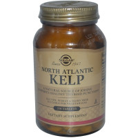 УЦІНКА Ламінарія, Водорості Північноатлантичні, North Atlantic Kelp, Solgar, 250 таблеток (продавлена кришка)