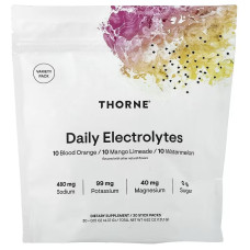 Електроліти, смак асорті, Daily Electrolytes, Thorne, 30 стиків