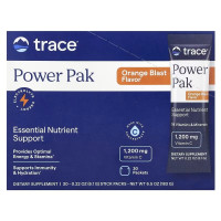 Електроліти, смак апельсина, Power Pak, Trace Minerals, 30 пакетів по 6 гр
