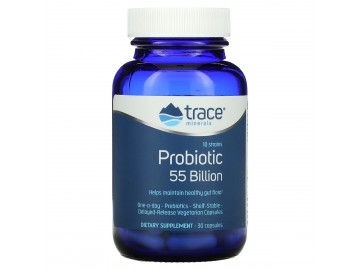 Пробіотик, 55 мільярдів, Probiotic, Trace Minerals, 30 капсул