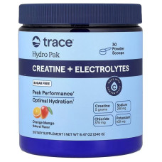 Креатин з електролітами, смак апельсину та манго, Hydro Pak, Creatine+Electrolytes, Trace, 240 гр