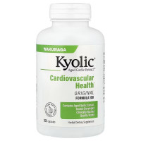Екстракт часнику, для серцево-судинної системи, Aged Garlic Extract, Cardiovascular, Kyolic, 200 капсул
