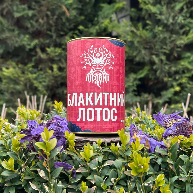 Блакитний лотос (Blue lotus), сушені суцвіття, "Лісовик", 10 грам