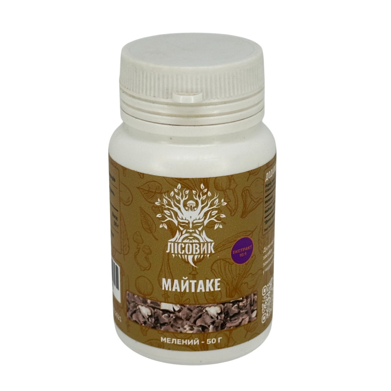 Гриб Майтаке, екстракт 10:1, мелений, "Лісовик", 50 грам