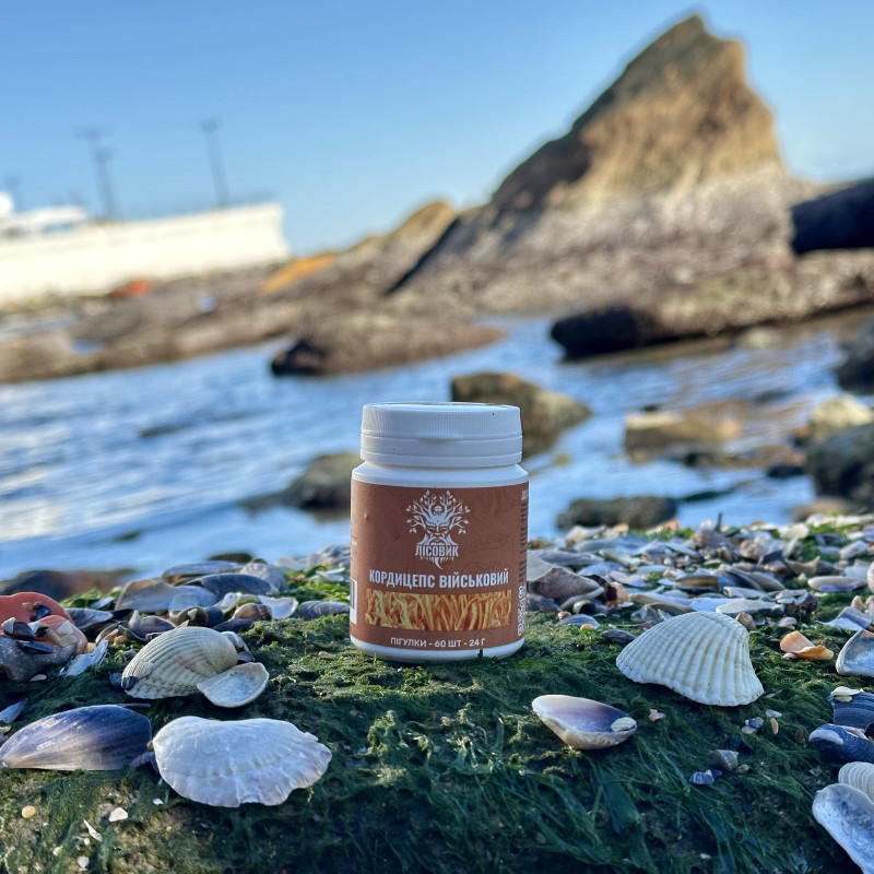 Кордицепс військовий, "Лісовик", 60 таблеток по 0,4 г