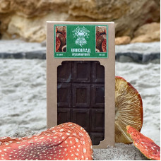 Шоколад грибний із мухомором червоним, "Лісовик", 100 грам (15 плиток по 6.6 г)
