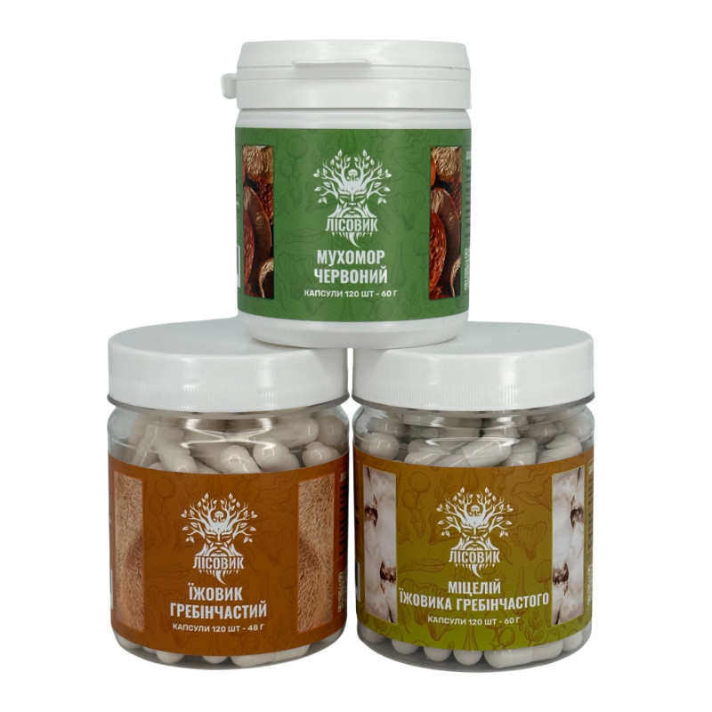 Курс MindBoost: Микродозинг для Ума (2 месяца), "Лесовик", 360 капсул