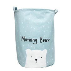 Кошик для іграшок і білизни "Hello my bear" (блакитний)