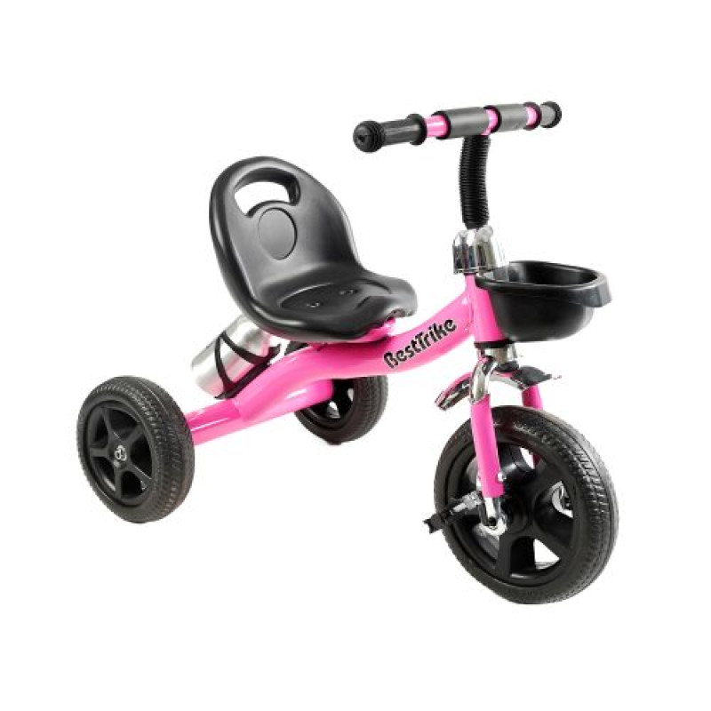 Велосипед 3-х колесный "Best Trike" стальная рама, колеса EVA, переднее d=10’’, заднее d=8’’, корзина, бутылочка