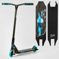 Самокат трюковый "Best Scooter" FEAR, SCS-система, ПЕГИ, алюминиевый диск и дека, PU колеса, d=115 мм, ширина руля 58 см