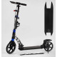 Самокат двухколесный "Best Scooter" резиновый коврик, ФАРА, переднее колесо PU 230 мм, заднее колесо 200 мм, 2 амортизатора, дисковый тормоз