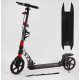 Самокат двухколесный "Best Scooter" резиновый коврик, ФАРА, переднее колесо PU 230 мм, заднее колесо 200 мм, 2 амортизатора, дисковый тормоз