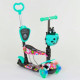 Самокат 5в1 43702 (1) Best Scooter, АБСТРАКЦИЯ, PU колеса, ПОДСВЕТКА КОЛЕС, в коробке