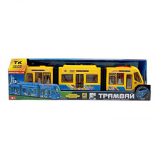 Трамвай автоэксперт (Желтый) (подсветка, звуки, инерция, подвижные части)