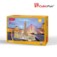 ТРЕХМЕРНАЯ ГОЛОВОЛОМКА-КОНСТРУКТОР CITY LINE PARIS