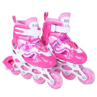 Роликові ковзан розмір S (30-33) колеса PVC (РОЖЕВІ)