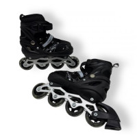 Ролики, колеса PVC розмір M (34-37) в сумці (ЧОРНІ)