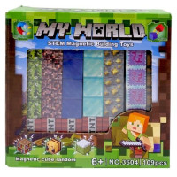 Магнитный конструктор "Майнкрафт/Minecraft" 109 деталей