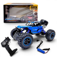 Машина на радіокеруванні,"POWERMOTORS",1:14,синій колiр,акум., у кор.34*22*19см.