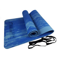 Коврик для йоги и фитнеса EasyFit s-EVA Mat 8 мм Синий