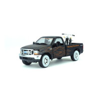 Набор игрушечный Harley-Davidson: машинка 1:27 1999 Ford F-350 Super Duty Pickup, мотоцикл 1:24